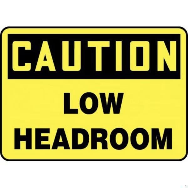 Accuform OSHA CAUTION SAFETY SIGN LOW MECR621VA MECR621VA - main